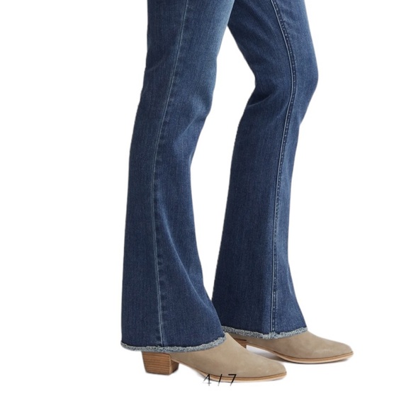 Wit & Wisdom #245BLART Luxe Touch Blue Artisanal High Waist Bootcut Jeans - Picture 6 of 14